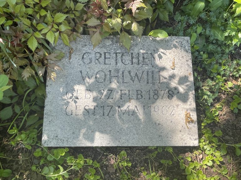 Grabstein Gretchen Wohlwill