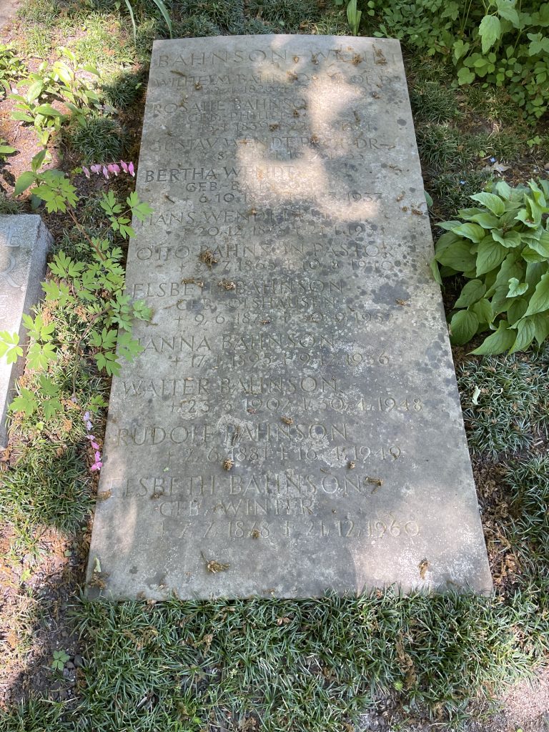 Grabstein von Bertha Wendt