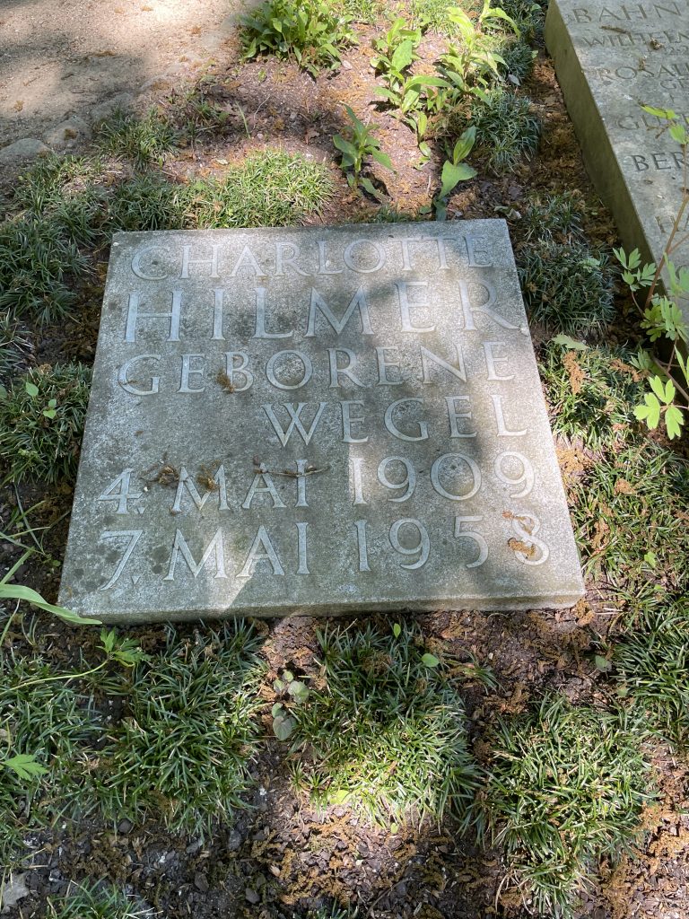 Grabstein Charlotte Hilmer