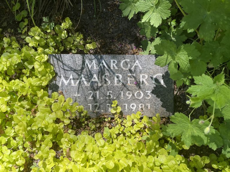 Grabstein Marga Maasberg