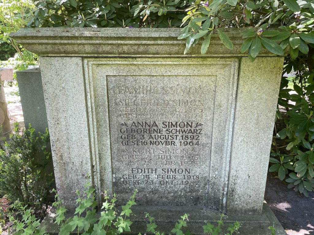 Grabstein Anna Simon