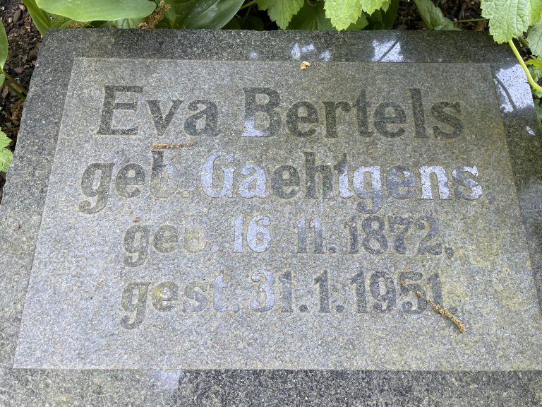 Grabstein Eva Bertels