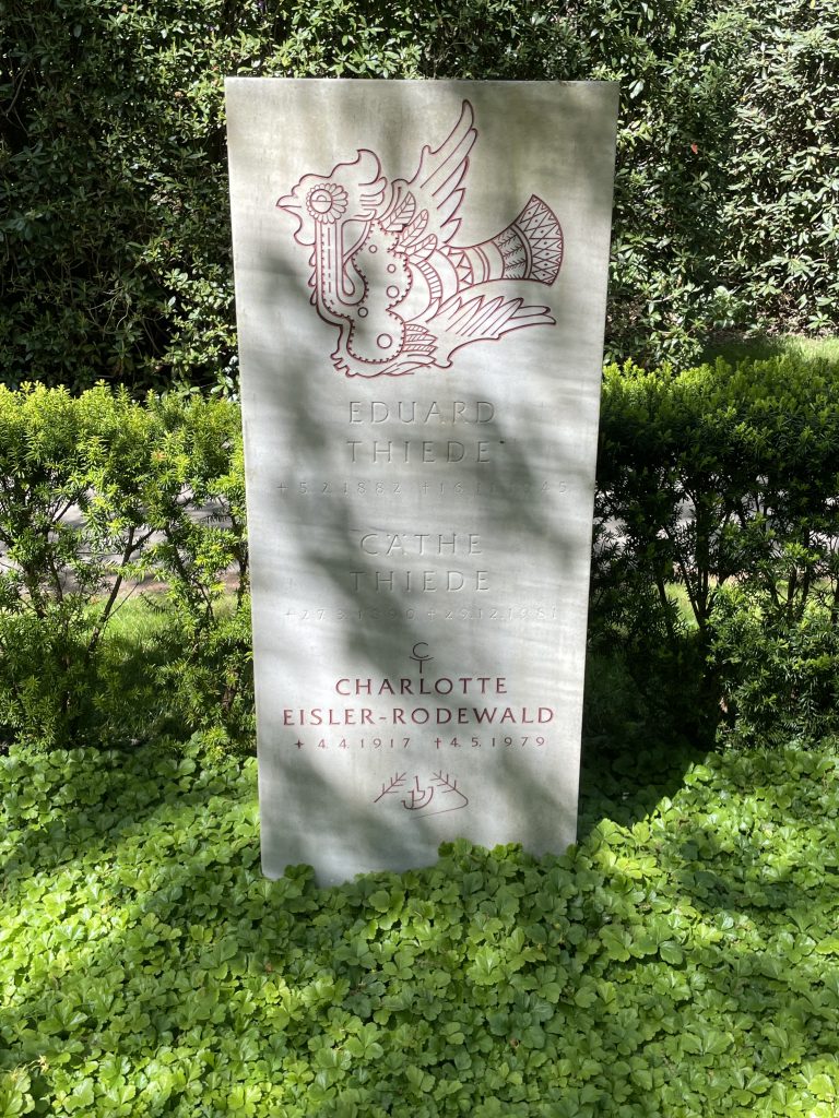 Grabstein Charlotte Eisler-Rodewald