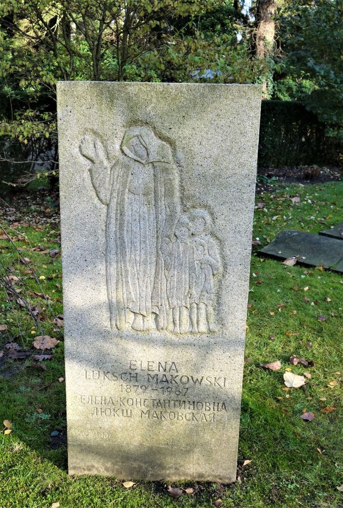 Grabstein von Elena Lusch-Makowski