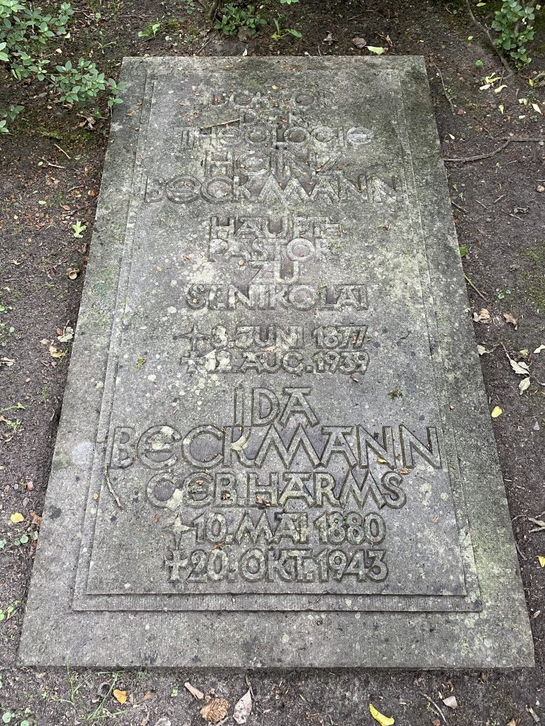 Grabstein von Heinz und Ida Beckmann