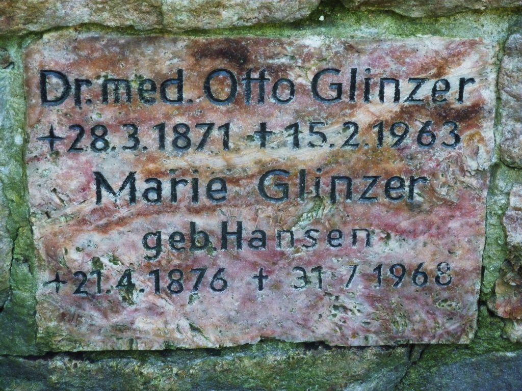 Grabstein von Marie Glinzer