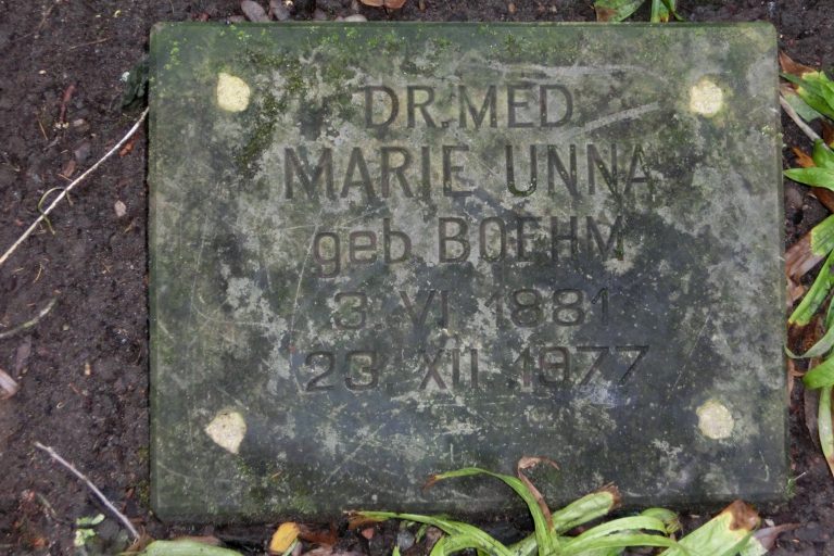 Grabstein von Marie Unna