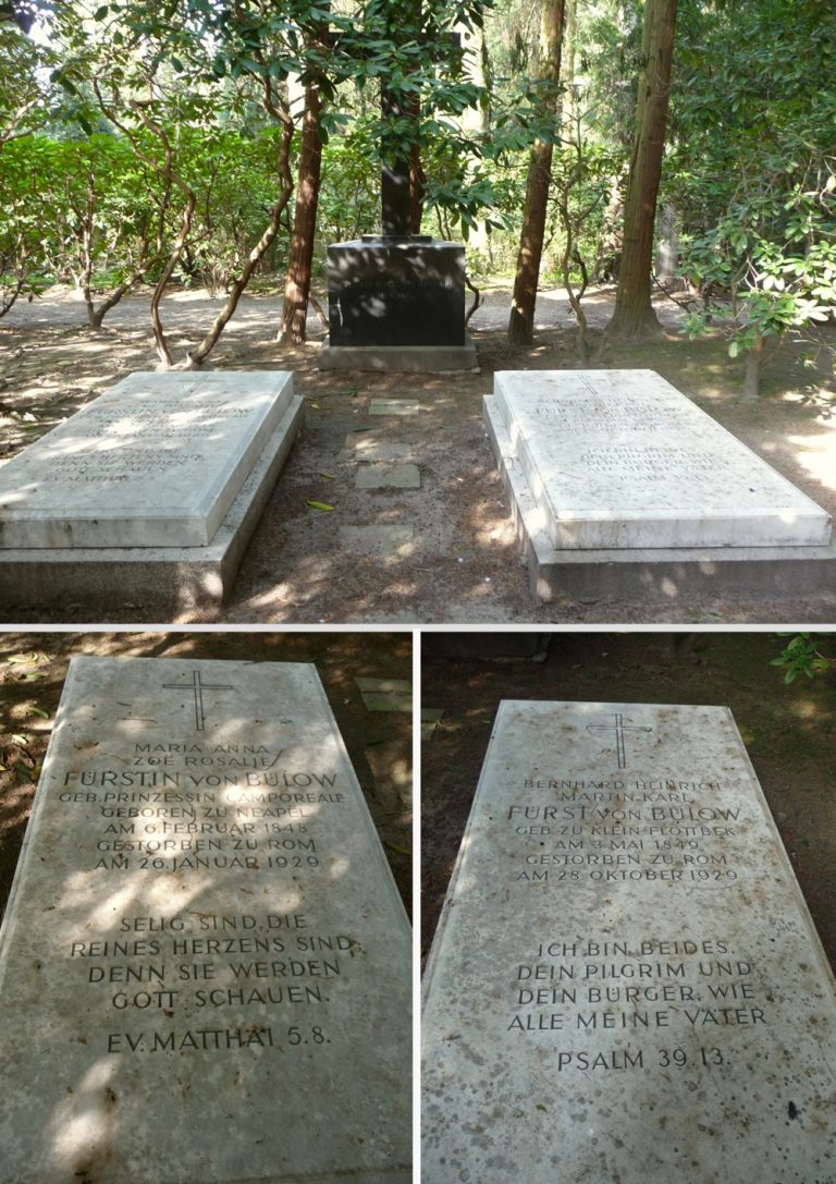 Doppelgrabstätte Maria von Bülow, gesch. Gräfin von Dönhoff